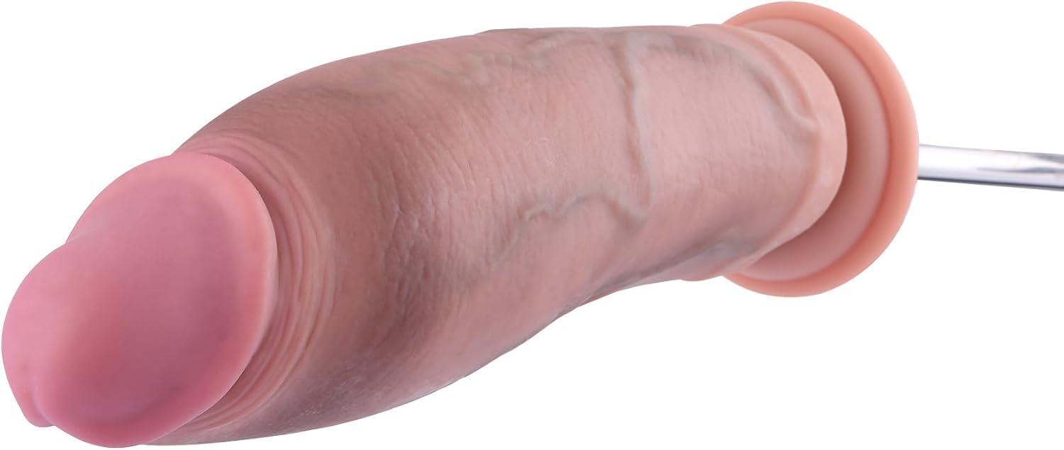 Hismith Gode réaliste pour machine à baiser, gode en silicone de 27,81 cm pour hommes et femmes, longueur insérable de 25,52 cm, gode à double densité avec système KlicLok, plug anal épais, sextoy