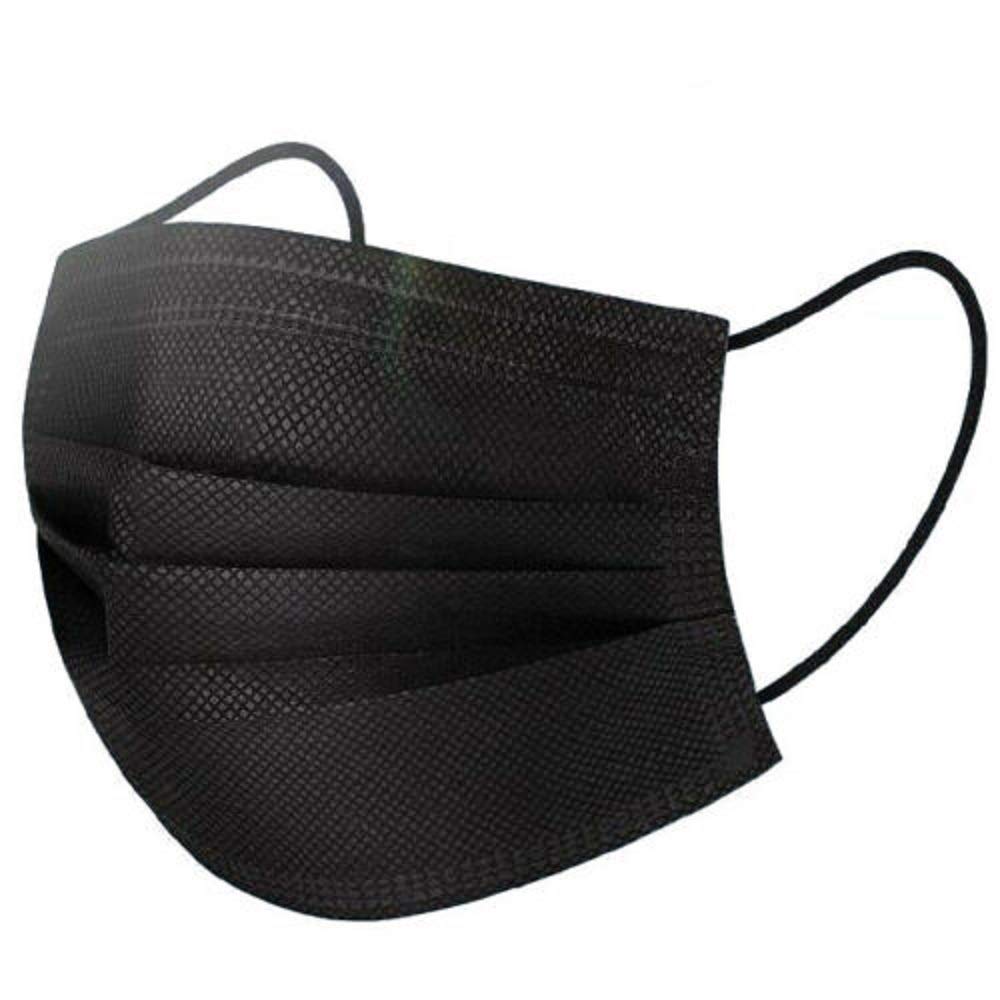 Pezzo Maschera Protettiva Paradenti USA E Getta 3 Strati Tnt Fucsia - Nero, 100x Stück