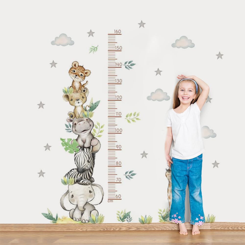 Metro da Parete per Bambini Grafico di Crescita adesivo Tabella Altezza Wall Stickers