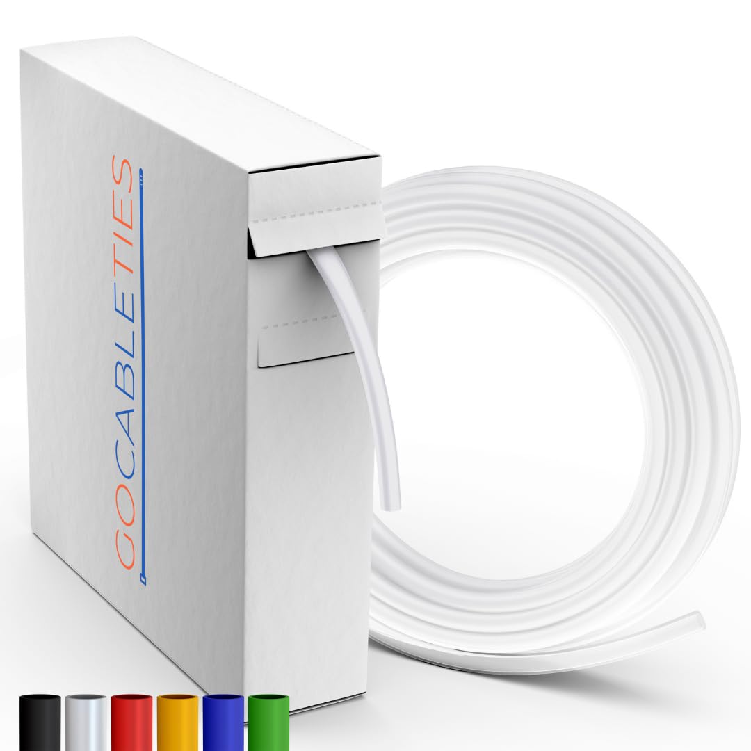 Gocableties - Tubo termorretráctil negro de alta calidad - 4,8 mm x 10 m - Relación de contracción 2:1 - Tubos termorretráctiles impermeables para aislamiento de cables, marcado, agrupación de cables — view 11