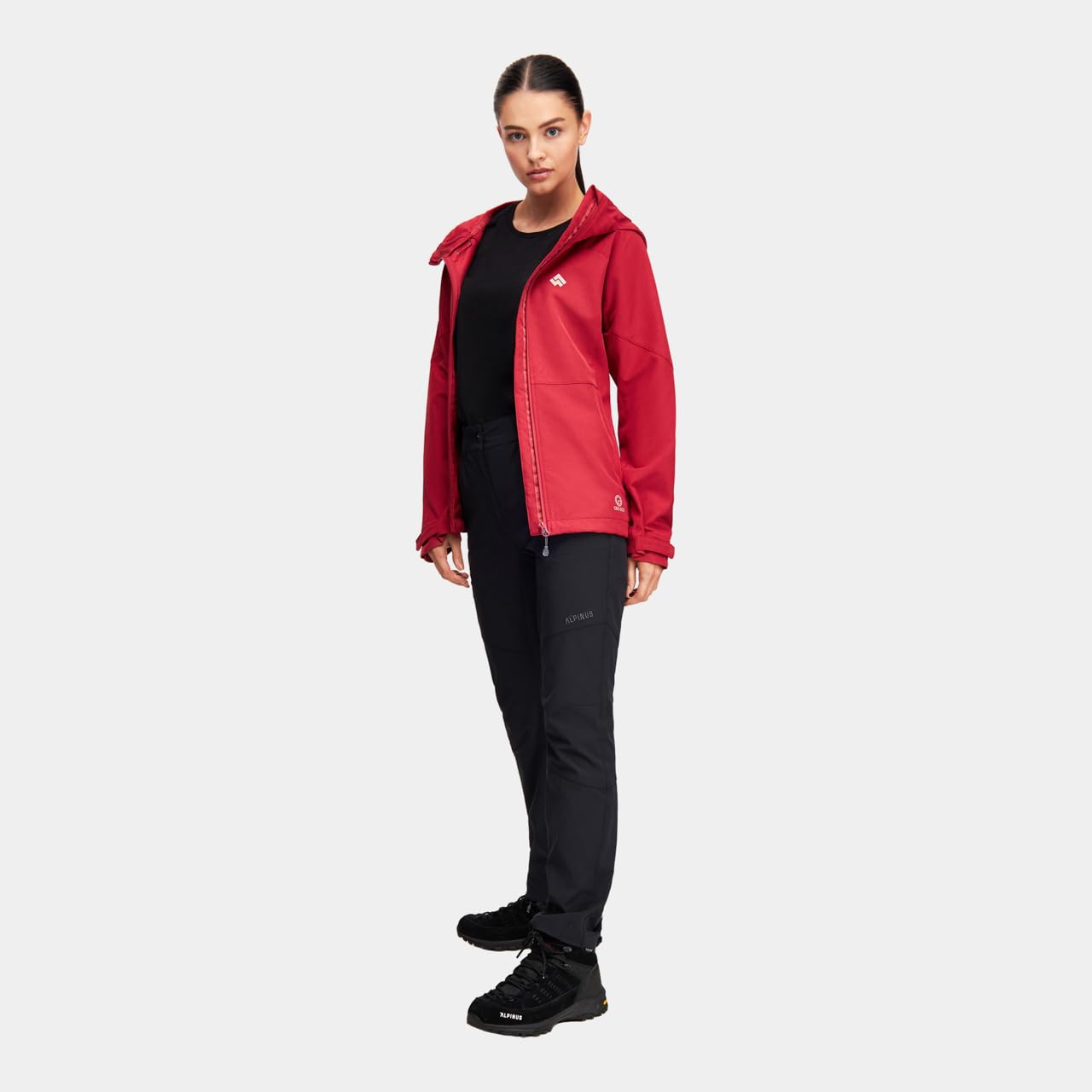 Alpinus Kurtka damska softshell Majadita malinowy FF11349