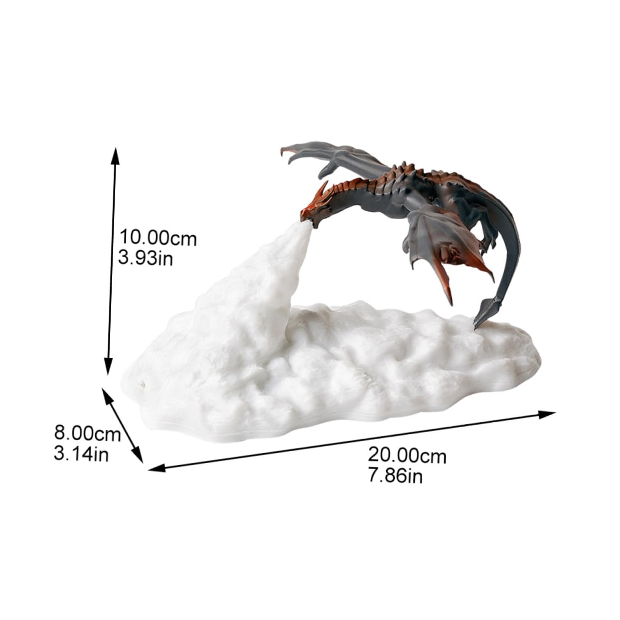 Mipcase Lámpara 3d de Dinosaurio Luz LED Recargable Función Táctil y Diseño Decorativo para Fiesta Infantil y Habitación de Niños