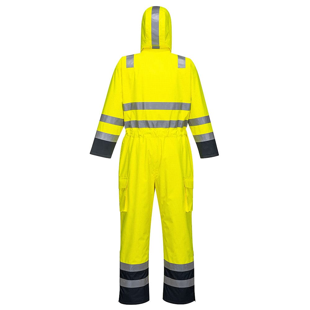 Portwest S775 Mono de trabajo Bizflame Constrast Con Cremallera Reflectante