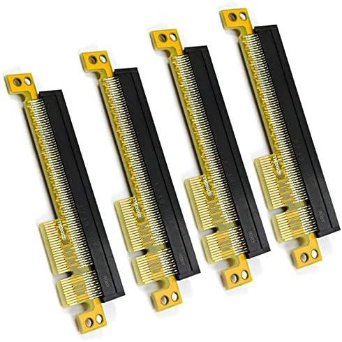 PCIe 4X to 16x Riser Adapter Card, PCI Express Slot Extender, 4 Pack