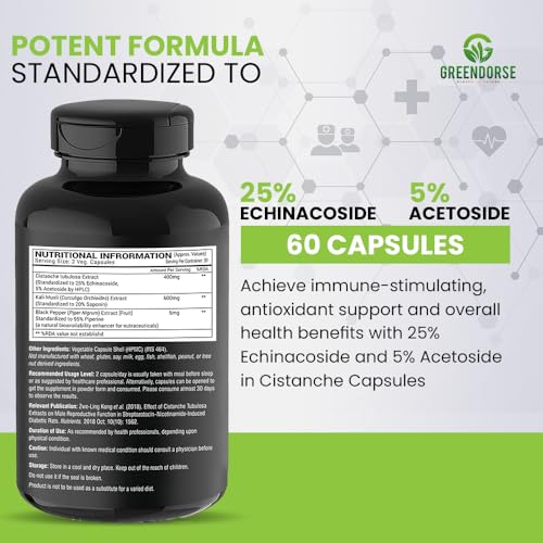 GREENDORSE Store GREENDORSE Organic Cistanche Tubulosa 1000mg 1 g - Image 6