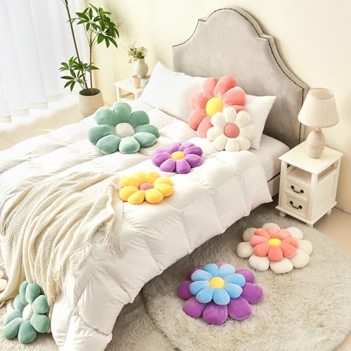 Mepherl Flower Pillow,Daisy Pillow Flower Shaped Throw Pillow,Cute Pillows Flower Cushion,Flower Floor Pillow Seating Cushion For Bedroom,Sofa,Couch thumb #5