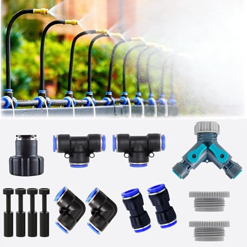 Garden Drip Irrigation System Kit Fittings, Automatic Lawn Watering Equipment Accessories with Pneumatic Tee Connection (Fittings) image 5
