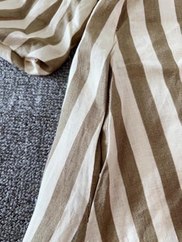 CHARTOU Women Summer Striped Beach Vacation Mini Dress 3/4 Sleeve Boho Chic Outfits Tunic Shift Dress4