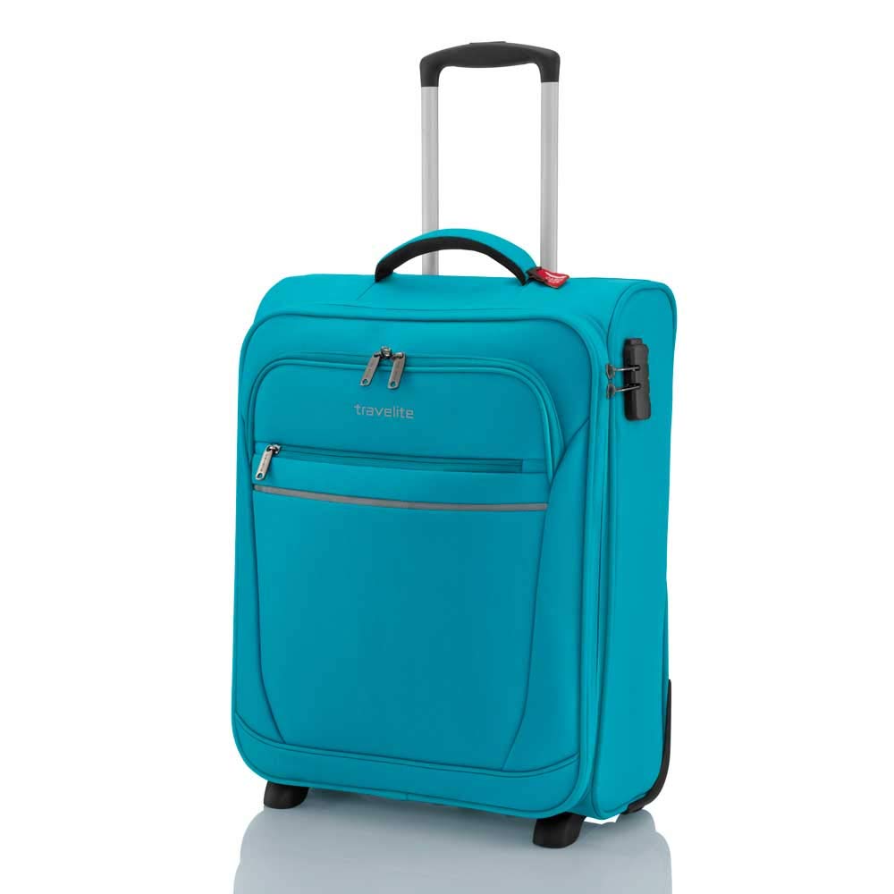travelite board trolley valigia a mano leggera, 2 ruote, CABIN, trolley morbido per bagagli piccoli con serratura, 52 cm, 39 litri