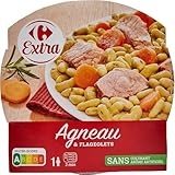 CARREFOUR EXTRA – Plat Cuisiné Saveur Authentique Agneau et Flageolets, Repas Prêt 300g - ...