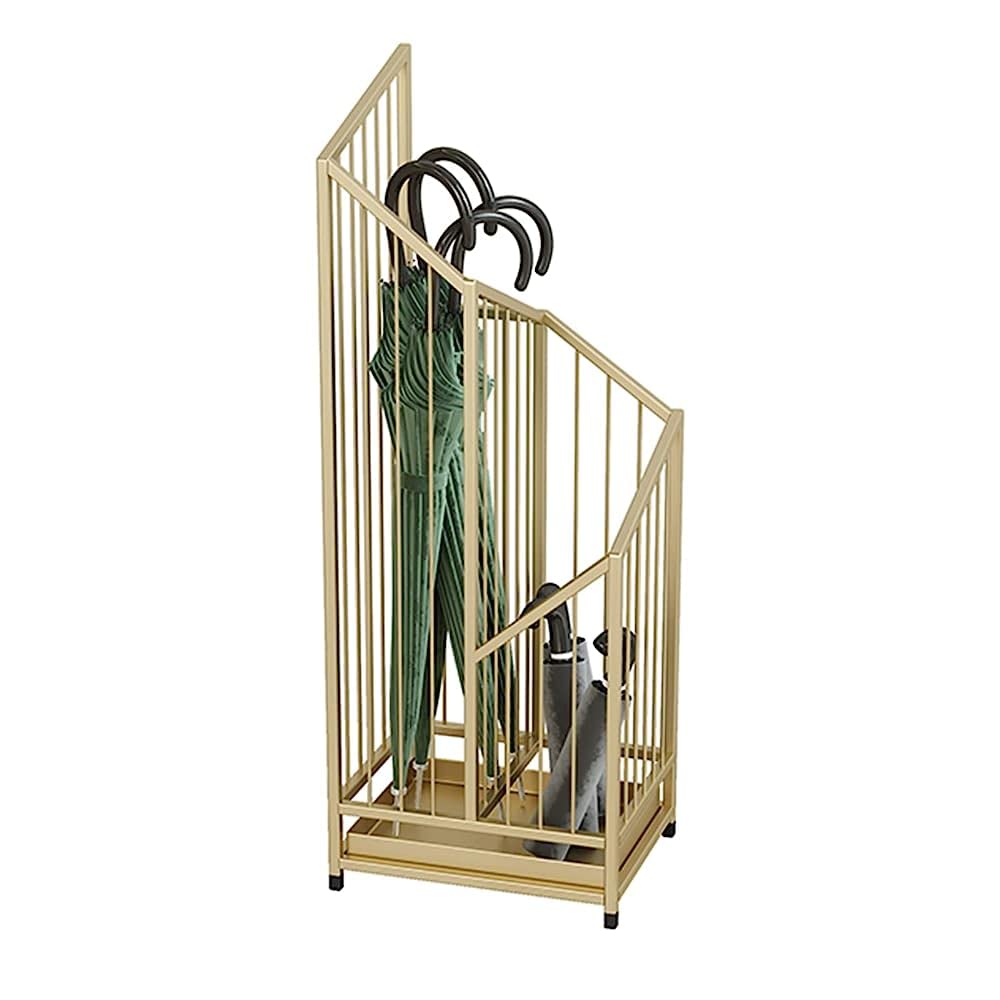 Porte-parapluies de maison doré pour couloir et porche accueillant