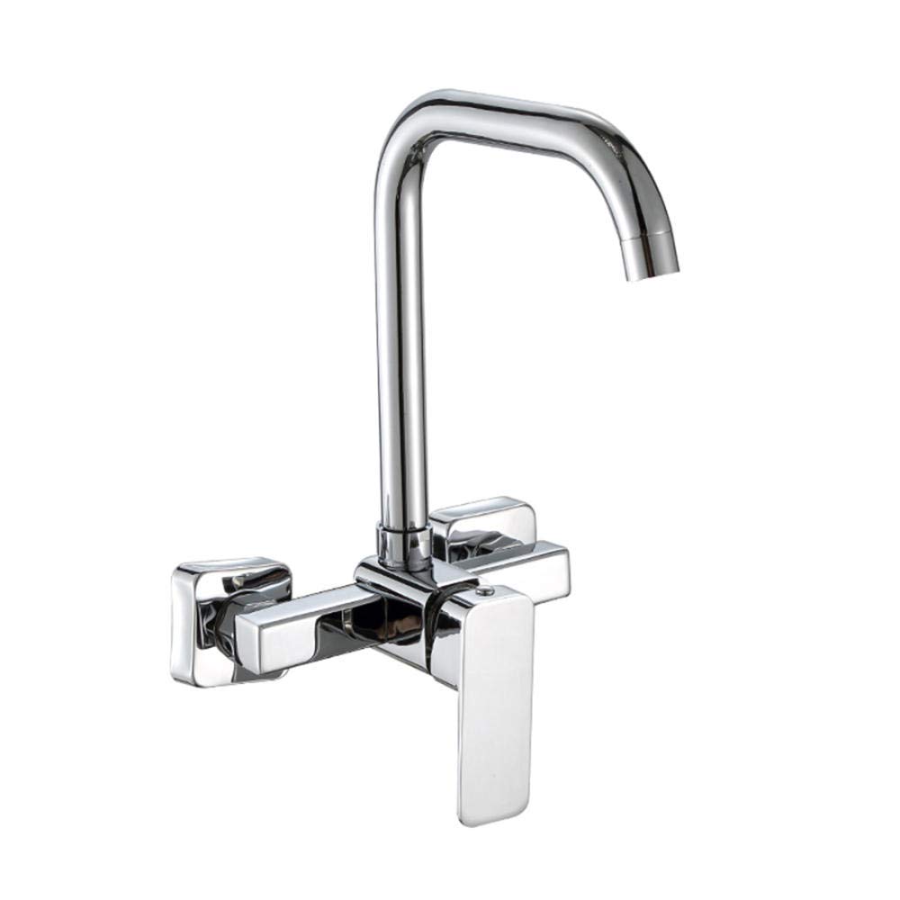 Mitigeur chaud et froid mural pour évier de cuisine avec commande ergonomique