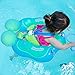 Mnsedro Baby Schwimmring Baby Float Schwimmreifen Baby Schwimmen Ring Baby Schwimmhilfe Kinder Schwimmsitz Aufblasbarer Einstellbare Boje Schwimmtrainer für Baby (S, 3 Monate-1 Jahre, Blau)