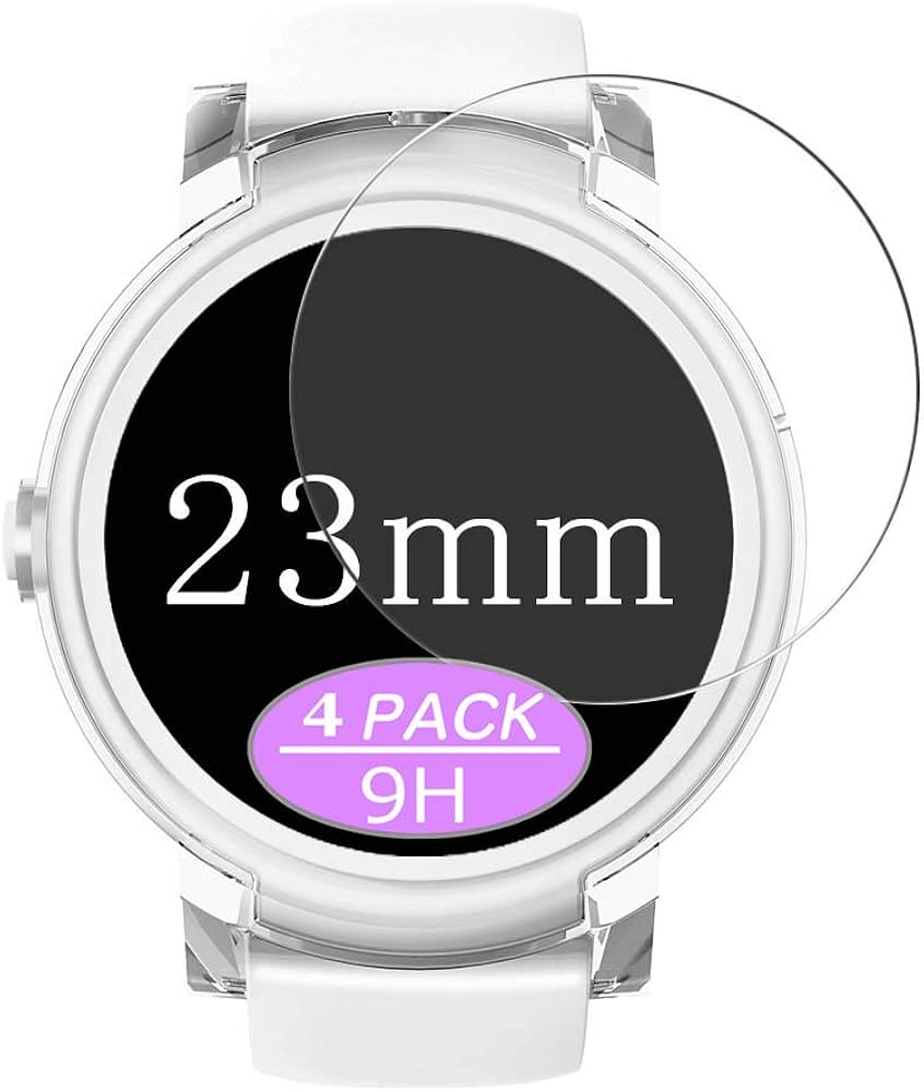 直径 23mm 円【時計用9Hガラスフィルム】 Amazon | 4枚 VacFun 直径 23mm 23 ミリ ミリメートル mm 腕時計 円型