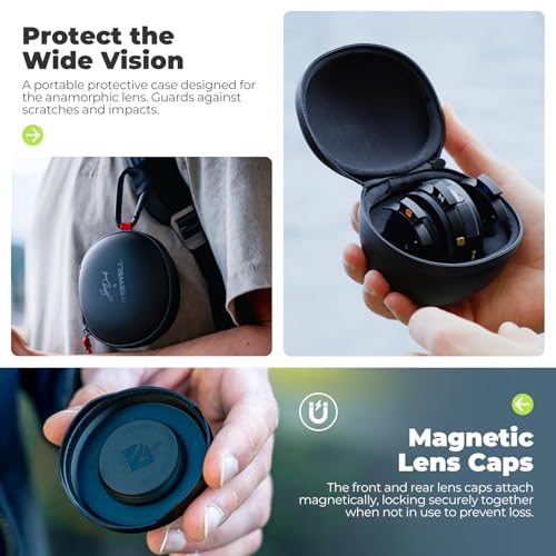 Image of FREEWELL 1.33x Anamorphic Lens for iPhone & Samsung - 3-in-1 Streak Color (Neutral, Gold, Blue), Oval Bokeh, Compatible with 17mm Mount Systems