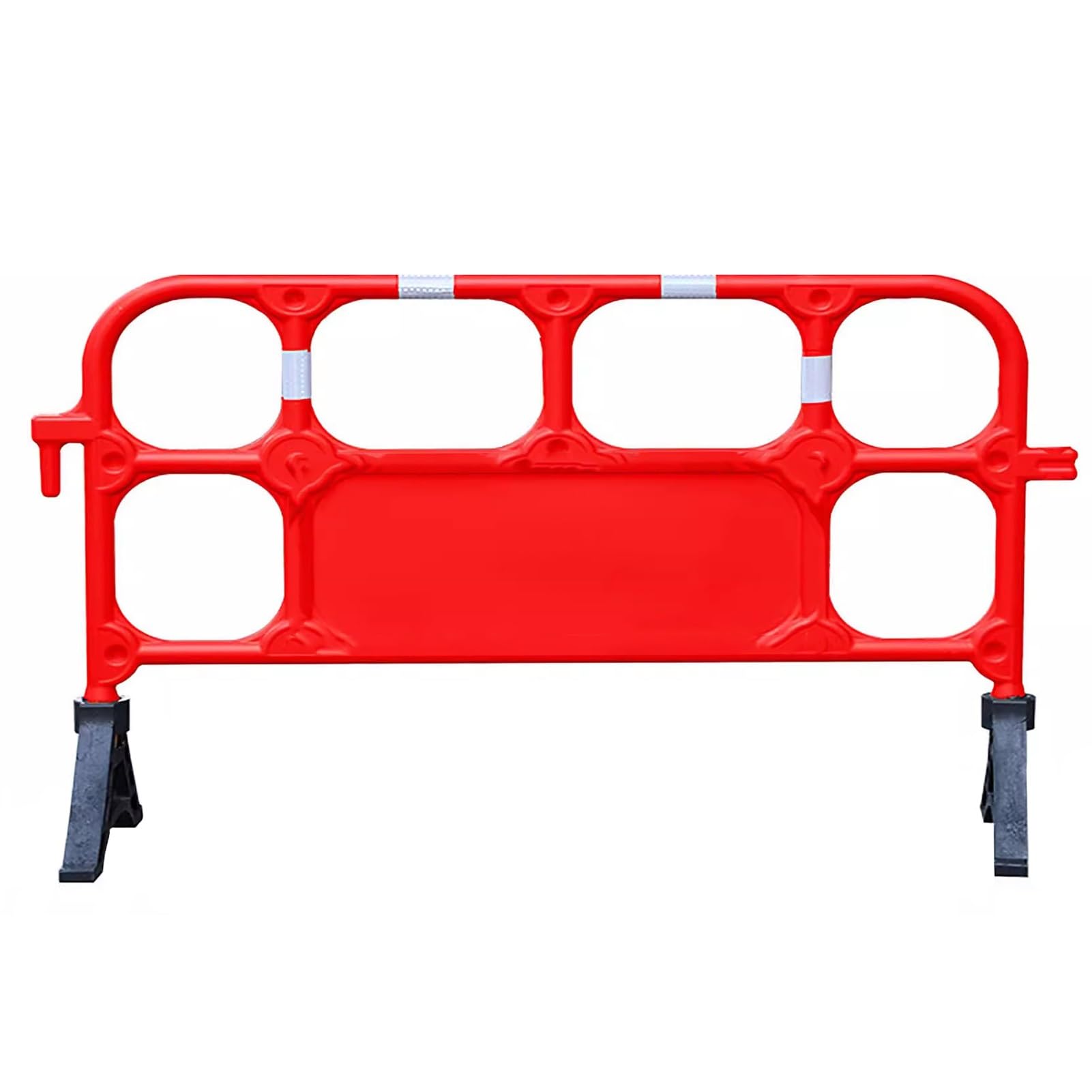 ASerZenith Flexible Expandable Barricade Gate For Driveways/Stairs/Parking Portable Traffic Barrier Fence For Crowd Control,Red-4Pcs