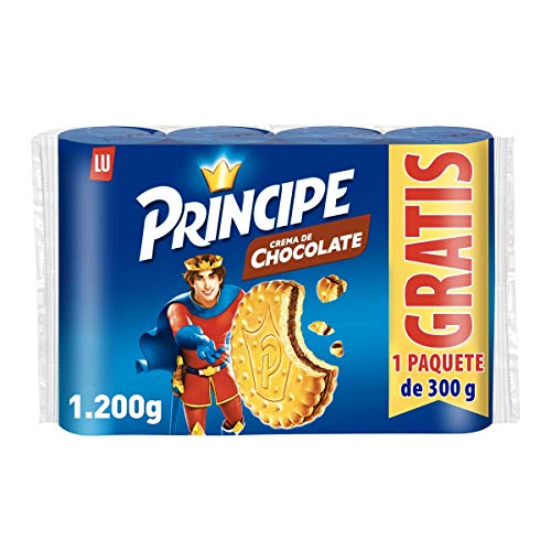 Príncipe Original - Galletas Rellenas de Chocolate con Leche - 4 Paquetes de 300 g