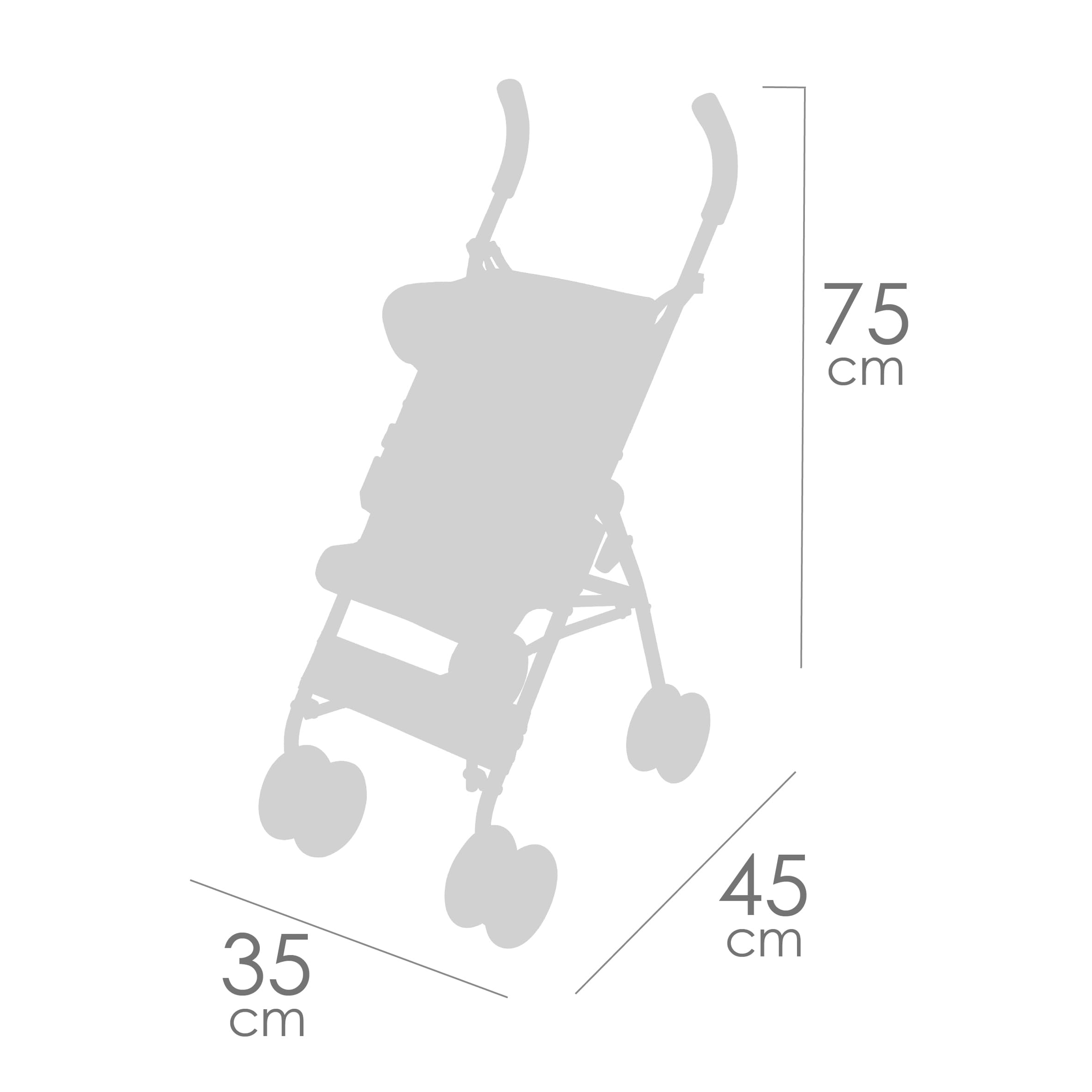 Carro de Muñecas Silla XL Plegable Botanic DeCuevas 90168