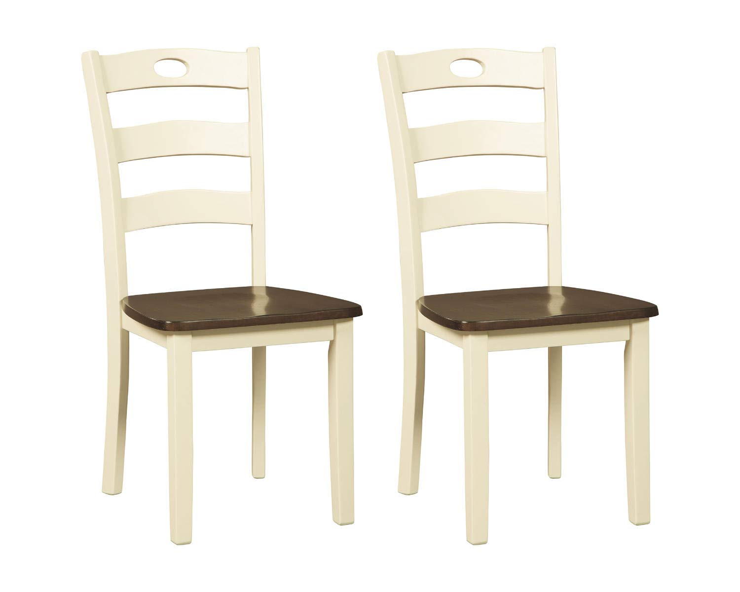 Signature Design by Ashley Dining-Chairs, White Ladder Back