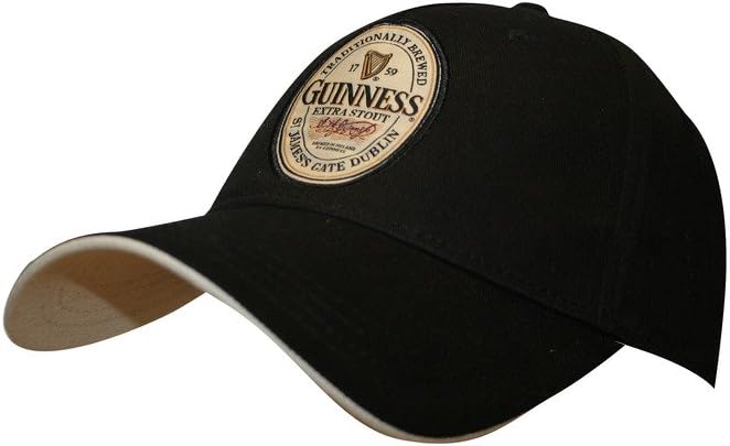 English Label Cap - Adjustable Black Baseball Hat