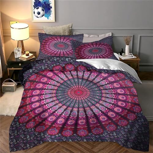 Housse de couette fermeture éclair ultra douce bleu violet