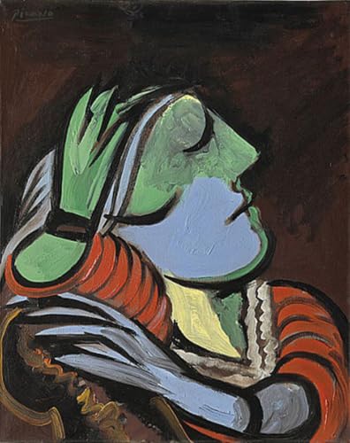 Peinture abstraite Pablo Picasso Sleeping Woman, affiche toile décoration 40x50cm