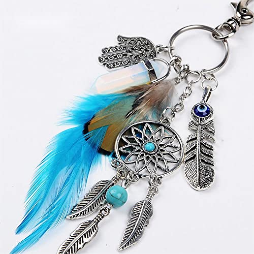 Sichumaria Dream Catcher Keychain, Blue - Image 3