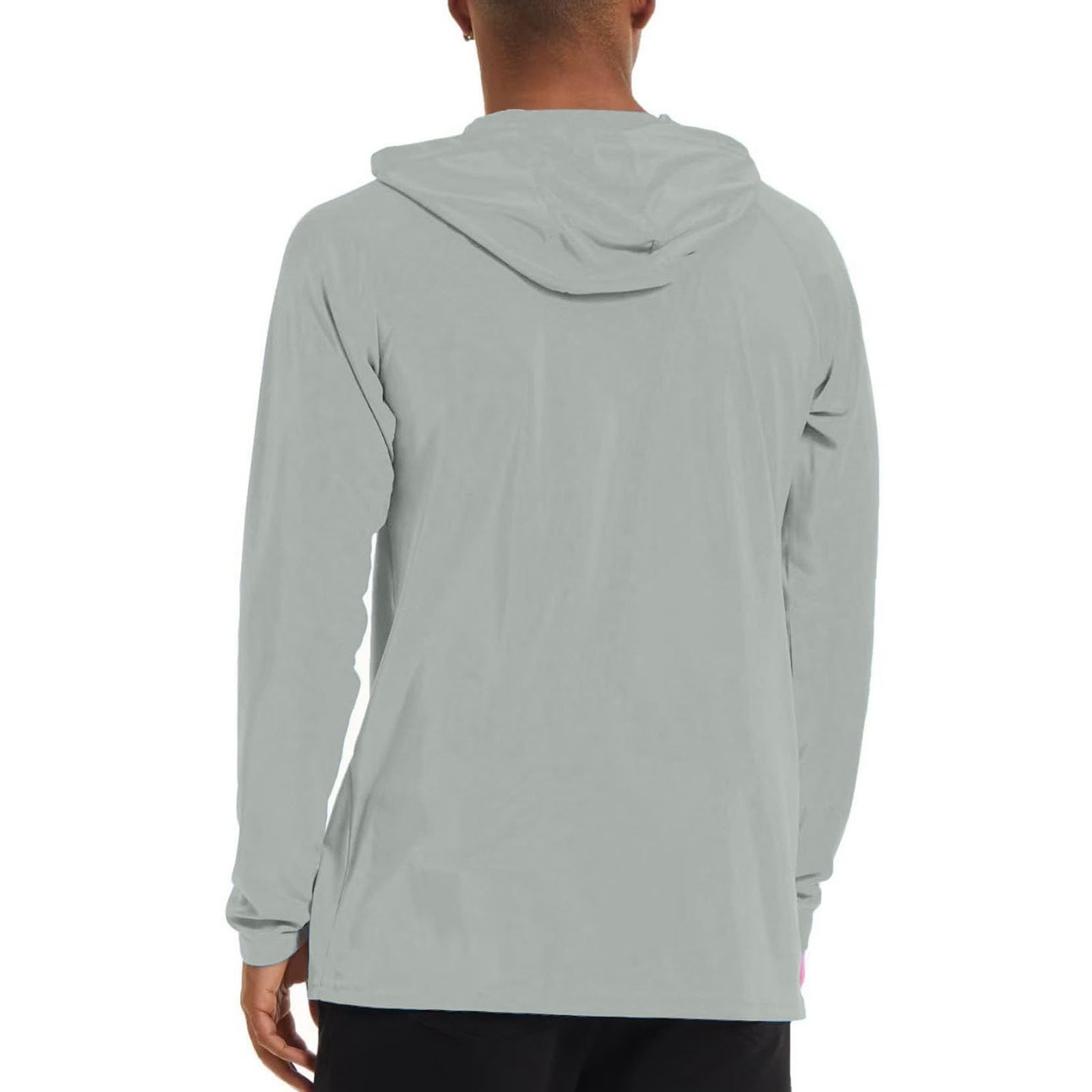 Rashguard Sweat à capuche à manches longues pour homme - T-shirt à manches longues Rashguard - Séchage rapide - Protection solaire - Respirant - Protection UV - UPF 50+