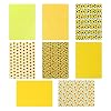 EXCEART 8 Vellen Zonnebloemen Gedrukt Faux Leather Vel Pu Grain Geweven Synthetisch Leer Vel Diverse Voor Oorbellen…
