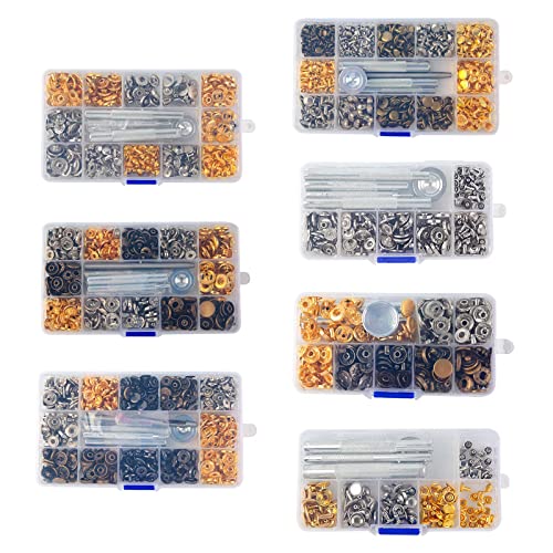 Boutons-pression à coudre en métal pour la couture créative - 2