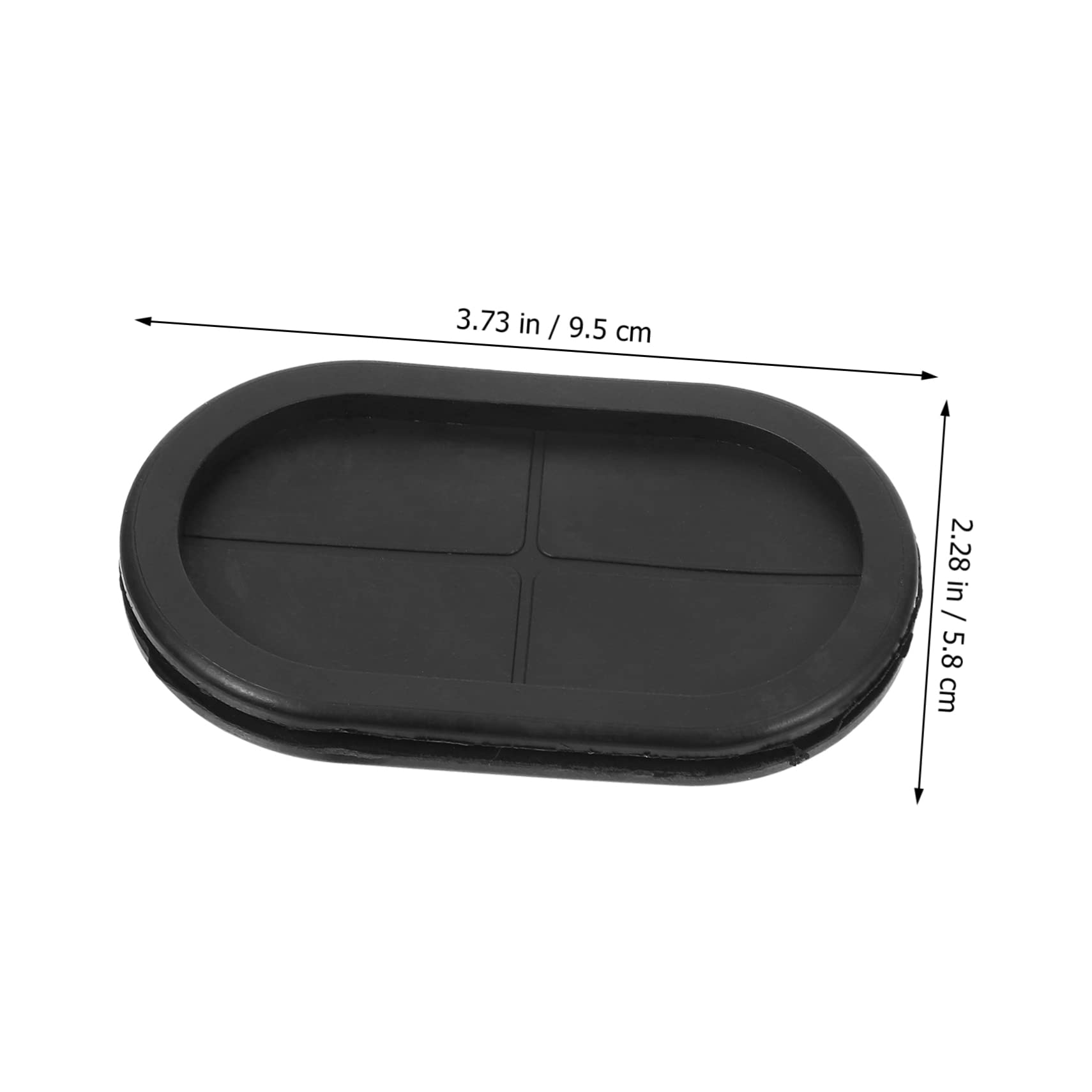 HOMSFOU 3 Set Bobina Di Guardia Guarnizione A Filo Tappo Del Foro Del Bobina Di Cablaggio Passacavo Germetti Di Gomma Per Cavi Gomma Da Cancellare Nero 4 Pezzi * 3