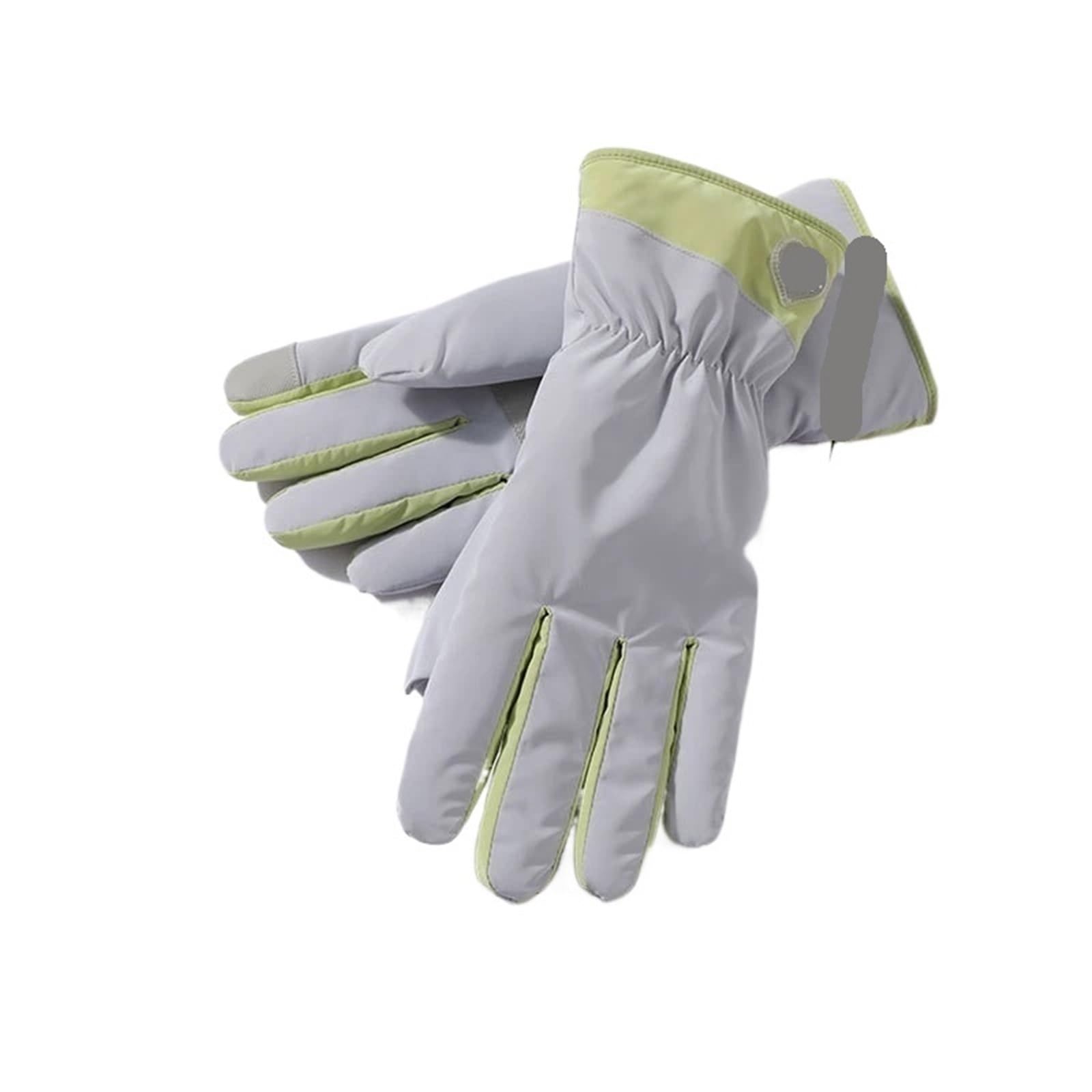 Guantes Ecuestres con Forro Polar Guantes de Snowboard cálidos Invierno, Resistentes al Viento, for Ciclismo Deportivo para EquitacióN