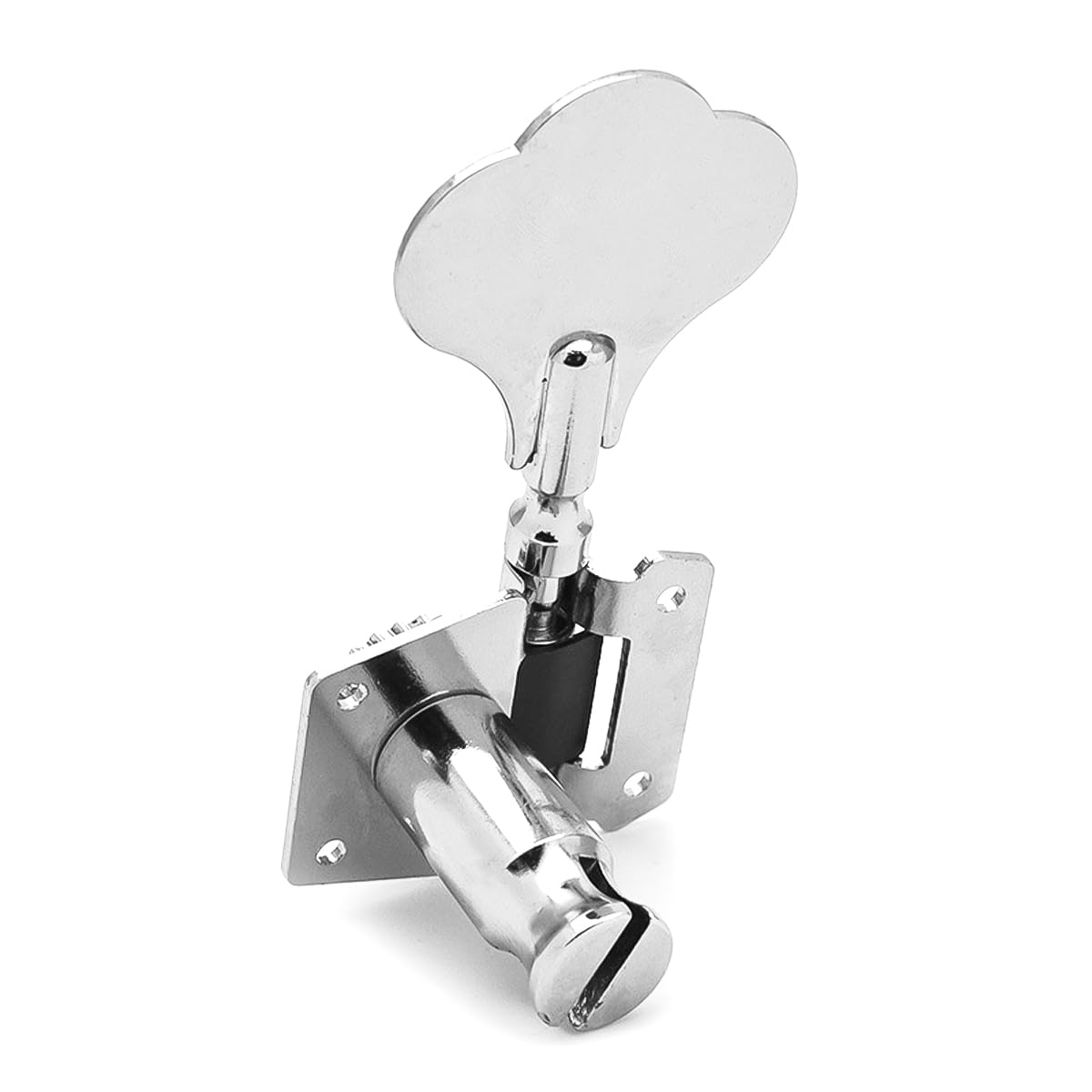Laroal Musiclily 2R 2L Open Gear Bass Tuners Tuning Pegs Machine Heads Set Chrome 4 Pieces for Electric Bass Guitars Guitar Tuning Keys - Image 4