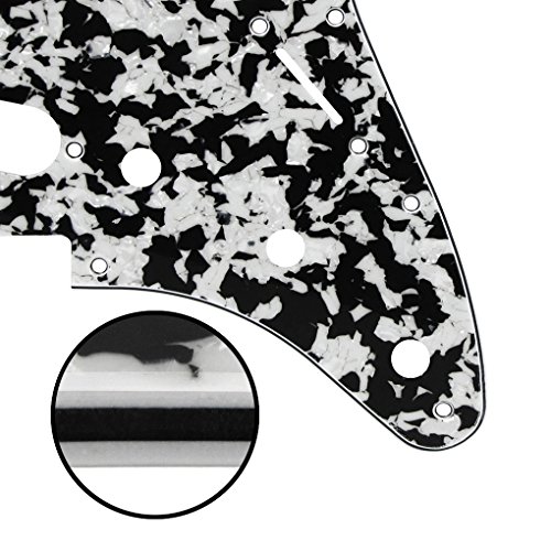 IKN 11 trous vis de montage guitare Pickguard SSS Scratch Guards pour guitares Stratocaster Fender électriques… - Les Beatles, Paul McCartney, John Lennon, RIngo Starr, George Harrison IKN 11 trous vis de montage guitare Pickguard SSS Scratch Guards pour guitares Stratocaster Fender électriques… – Image 4
