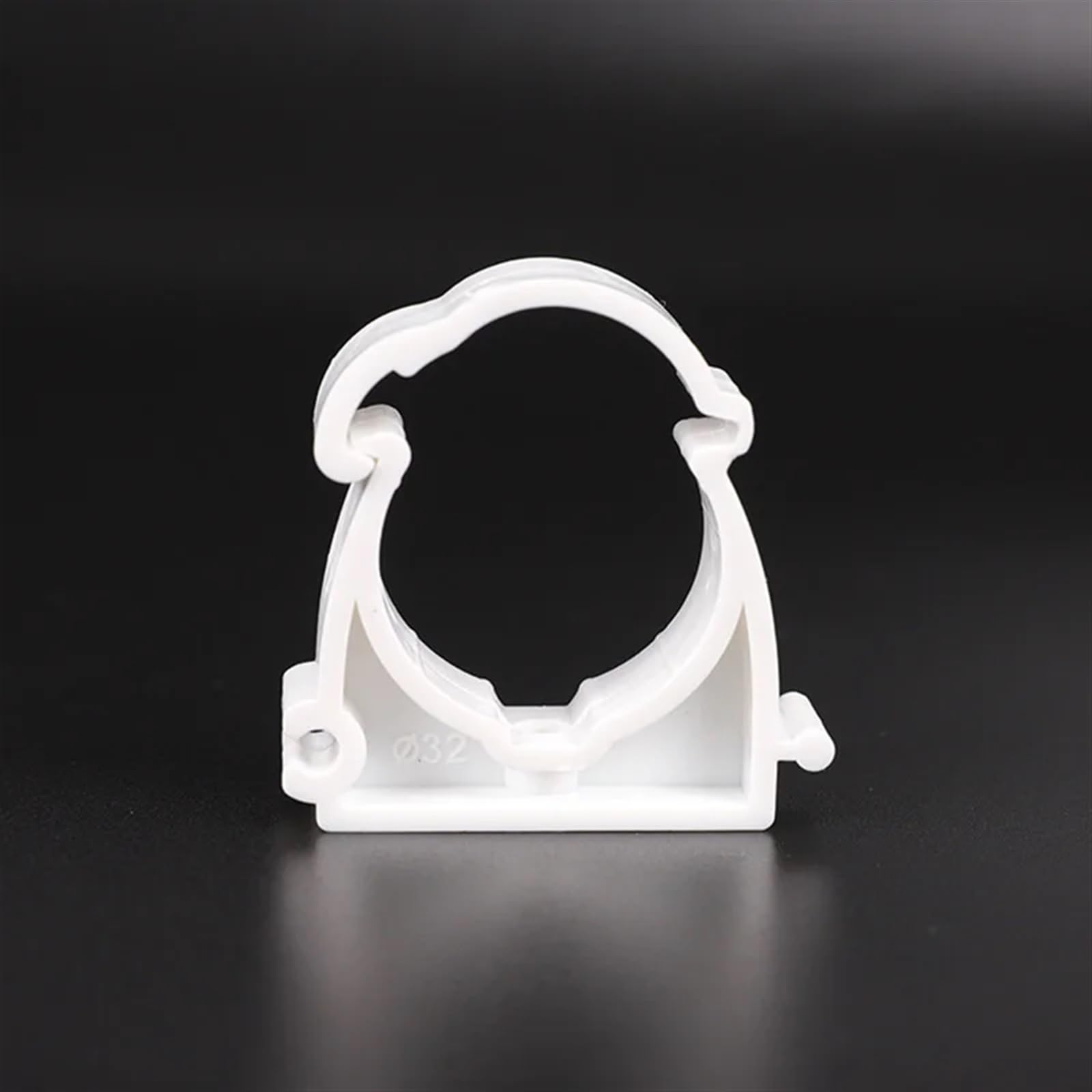 Lot de 10 colliers de serrage en U en plastique blanc for tube de tuyau d'eau de diamètre 16 mm, 20 mm, 25 mm, 32 mm, 40 mm, 50 mm, 6,3 cm, 75 mm, 90 mm, 110 Connecteur de collier de serrage(50mm)