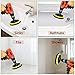 Power Scrub Pads Drill Attachment, GOH DODD 15 Pieces 5 Inch Headlight Restoration Kit Cleaning Kit Scouring Pads with Baker and Universal Shaft for Kitchen, Bathroom, Grout, Carpet, Tub, Grill, Tile