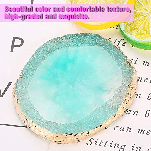 Naturharz Stein Nail Palettes für Nagel DIY Design Nail Art, Nagellack Make up Pallete Nail Art Polnisch Tool(Grün) – Bild 5