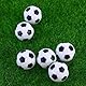 Miss-shop Bälle Klein,Mini Tischkicker,6 Stück Tischfußball Kickerbälle Schwarz Weiß