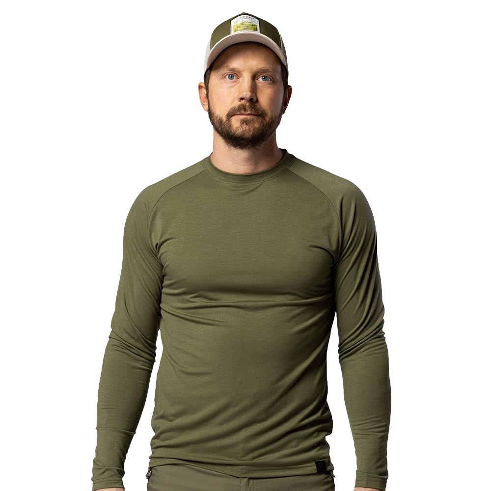 Beyond Nordic BN219 Light Merino Performance Long Sleeve for Men – Outdoor & Tägliche Wear