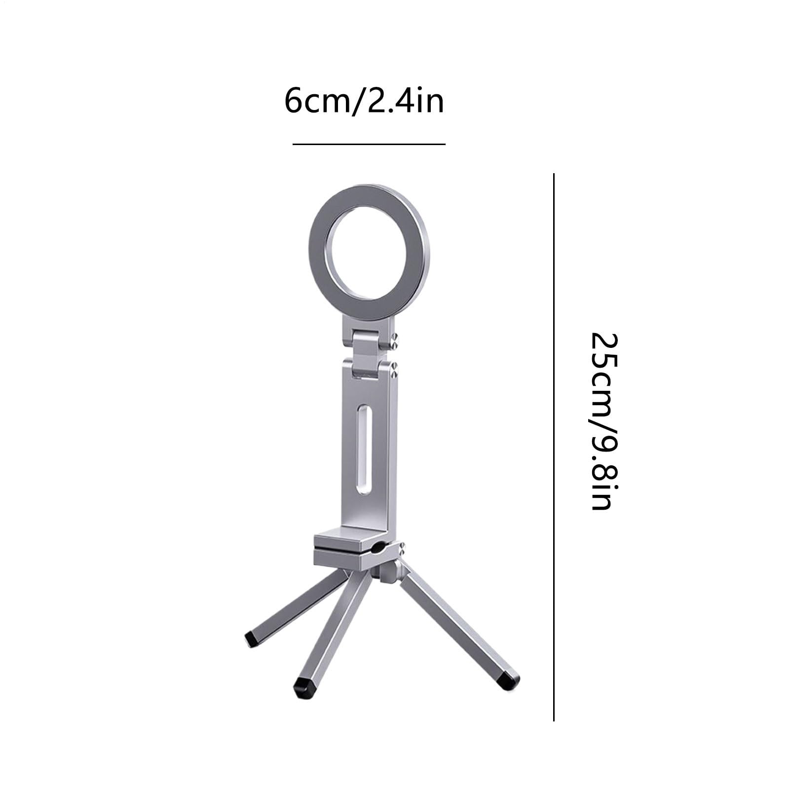 Treppiede Magnetico Treppiede con Clip, Rotazione 360°, Pieghevole Compatto | Treppiede Magnetico Tascabile Per Telefono Pieghevole Leggero Robusto ad Angolazione Multipla con Montaggio Universale