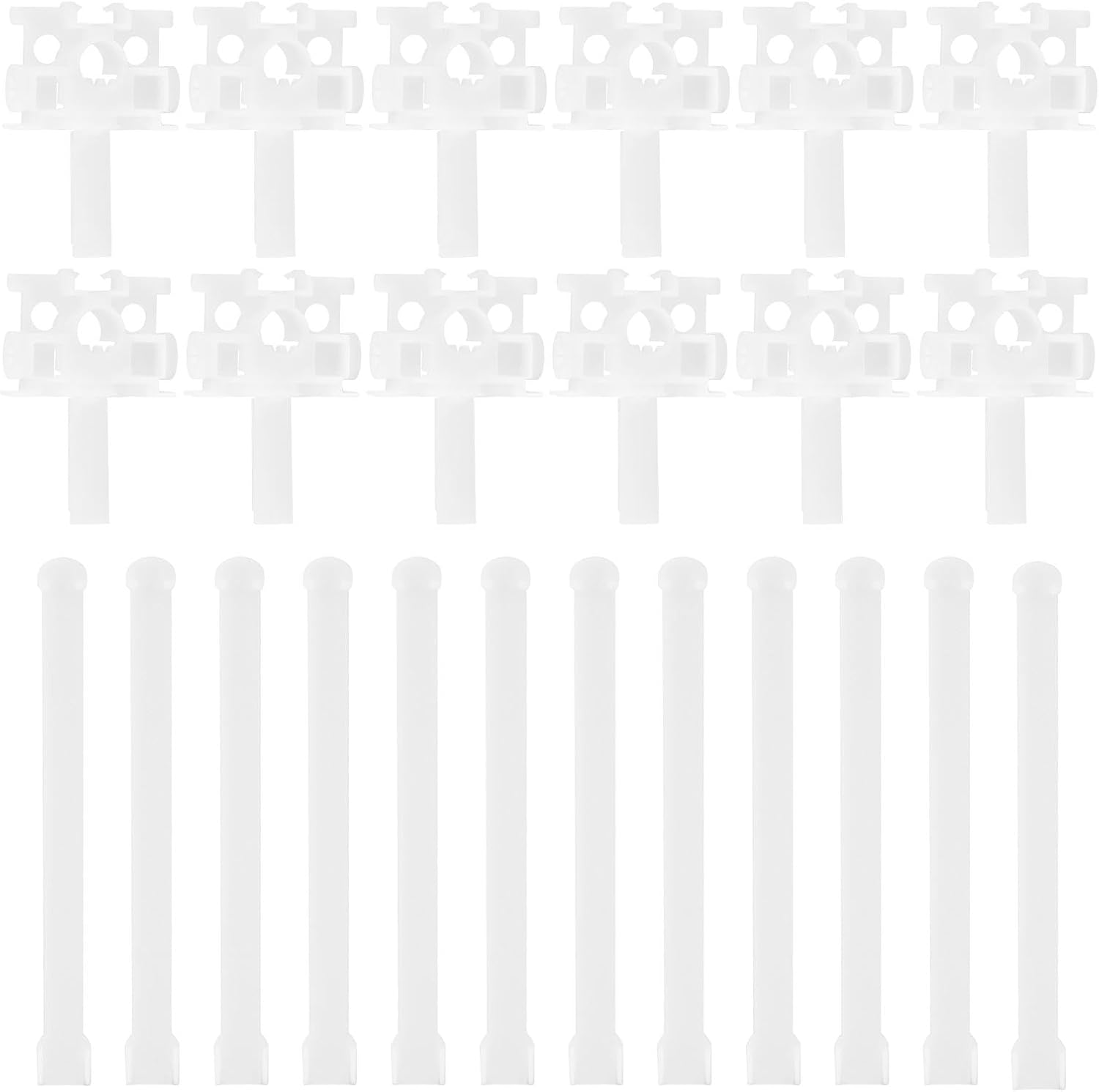 24pcs Vertical Blind Repair Carrier with Stem Universal