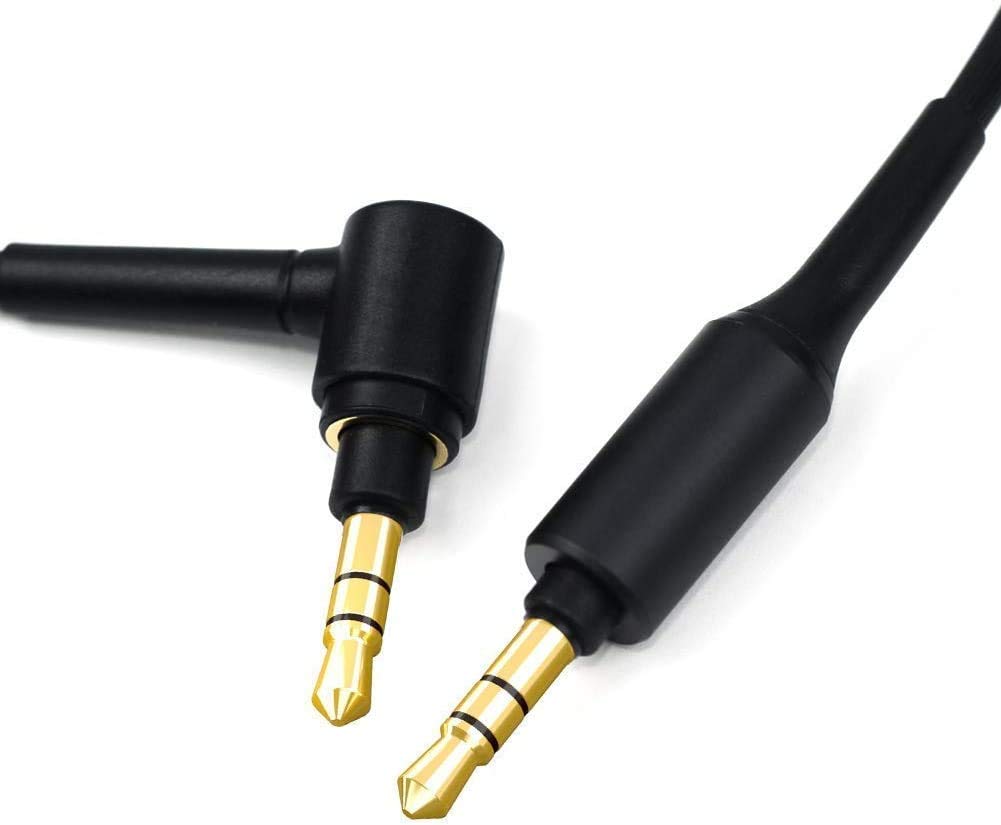 Aiivioll Replacement WH-1000XM5 Headphone Aux Audio Cable Cord for Sony WH-1000XM4 WH-1000XM3 MDR-XB950BT MDR-1000X WH-1000XM2 WH-CH510 WH-CH700N MDR-100ABN MDR-1A Wireless Headphones(Black/4.9ft) - Image 5