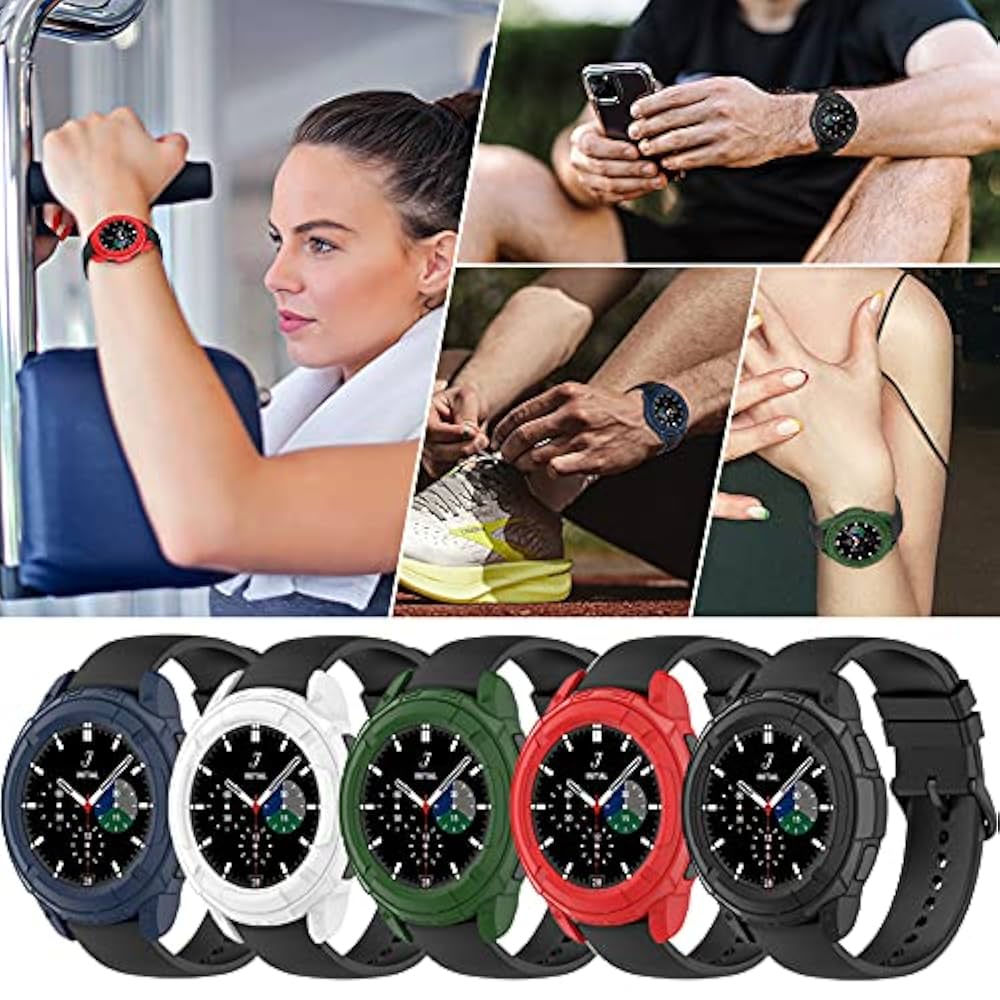 Galaxy - galaxy watch4 ケース付き Amazon.com: Samsung Galaxy Watch 4 Classic 46mm Protective