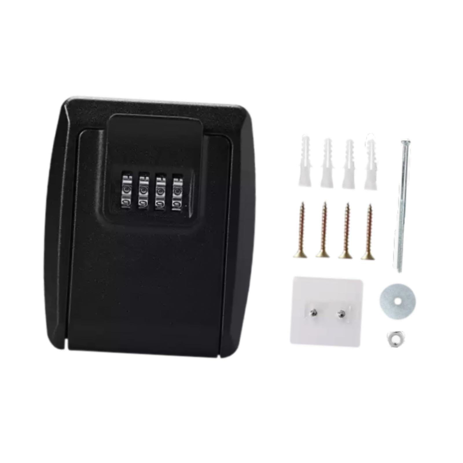 BNF®Key Lock Box Multipurpose Key Storage Box for Offices Schools Indoor Outdoor Black|Business & Industrial | Facility Maintenance & Safety | Access Control Equipment |1 Key Lock Box-image-16