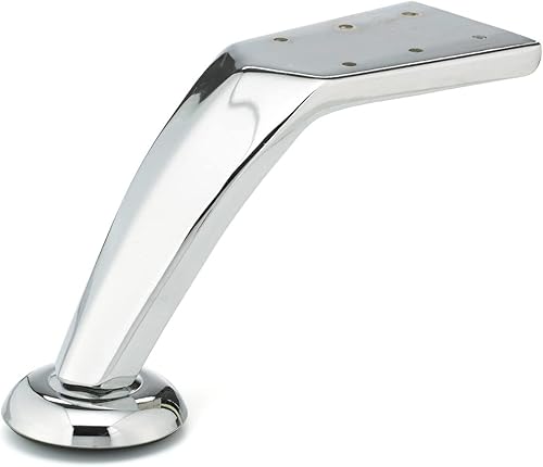 Richelieu Herrajes - 5234140 - Patas para muebles contemporáneas - 523 - 4 2332 pulgadas (4.724 in) - Acabado cromado pulido