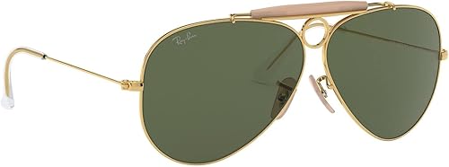 Vista 170 de Ray-Ban Rb3025 Classic Aviator - Lentes de sol clásicos de aviador Polarizado dorado/verde