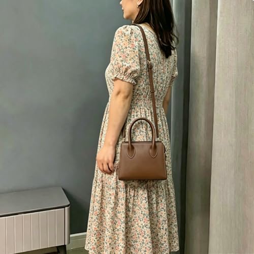 Image of Small crossbody tote bags for women faux leather cute clutch mini purses and handbags