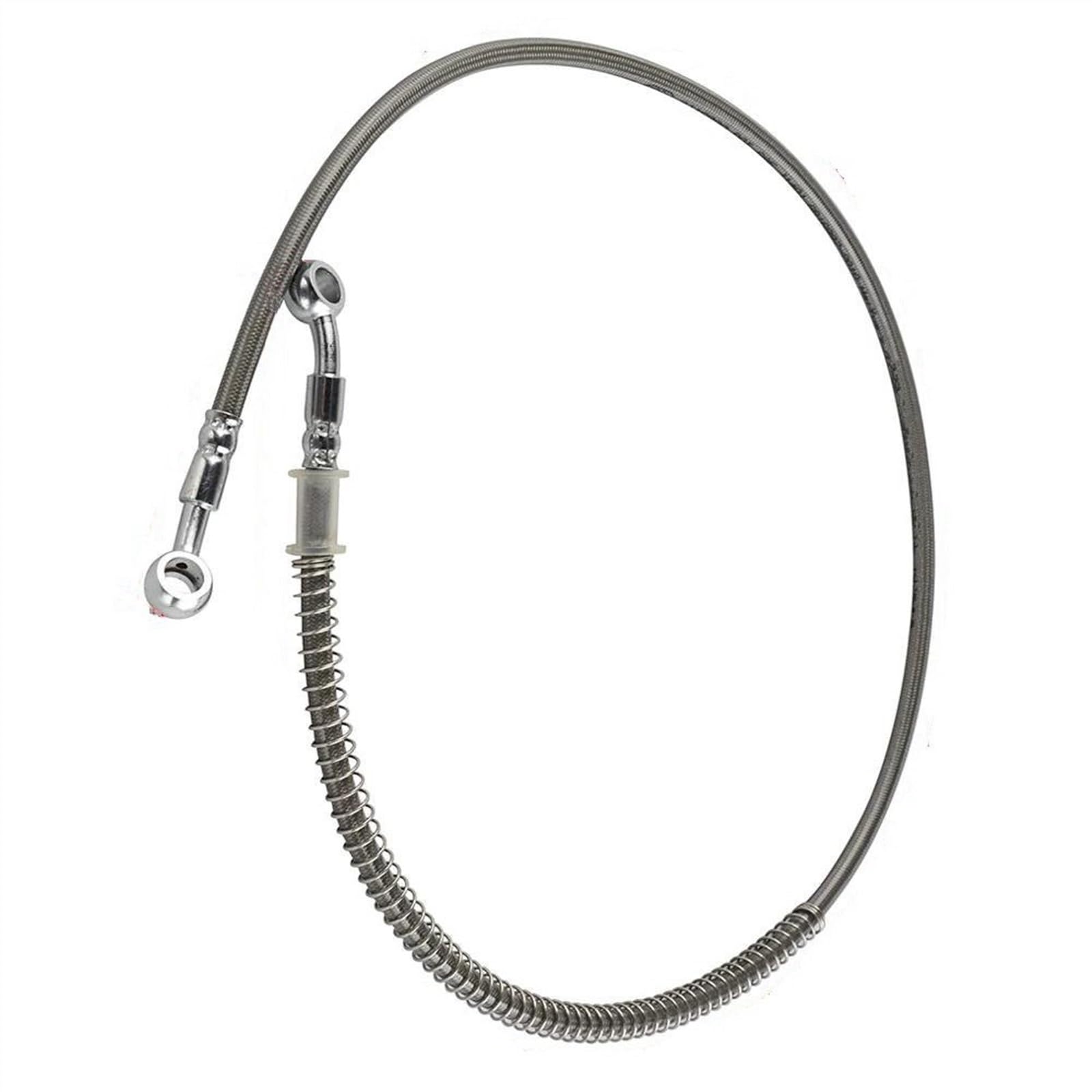 Ksxzw Silver Motorbike Part 100Cm Universal Motorcycle Brake Hose Line Motorbike Accessories