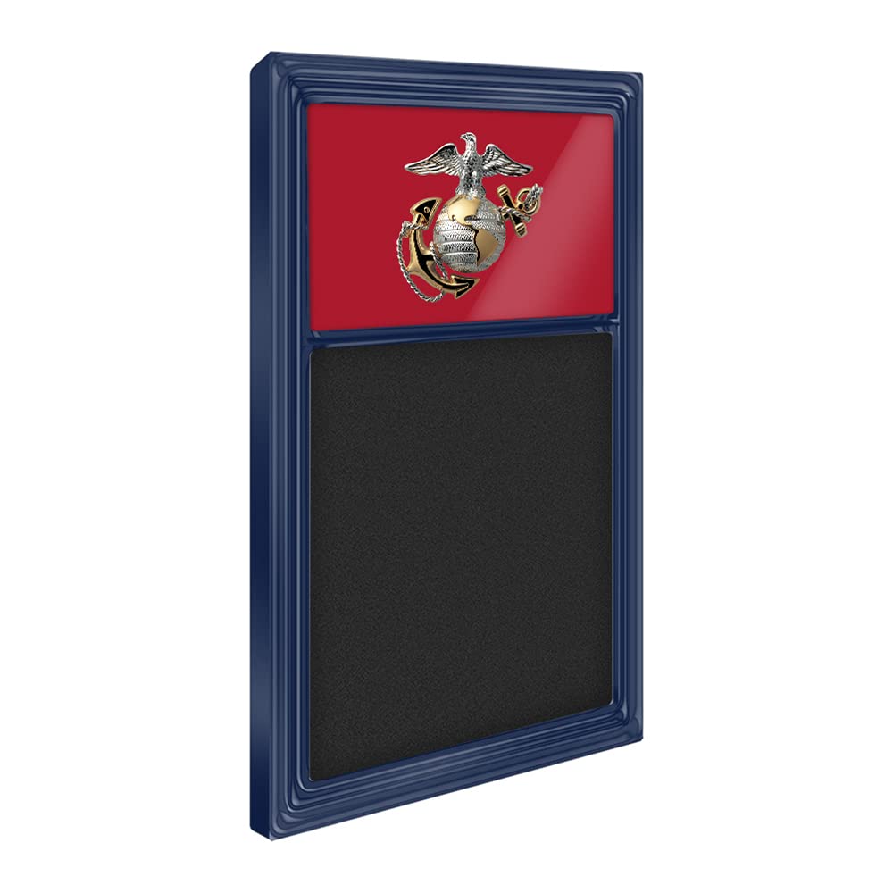 The Fan-Brand Military US Marine Corps: Red/Navy Frame - Chalk Note Board - Sports Team Bar Sign Décor: Home, Dorm, Garage, Office, Fan Cave