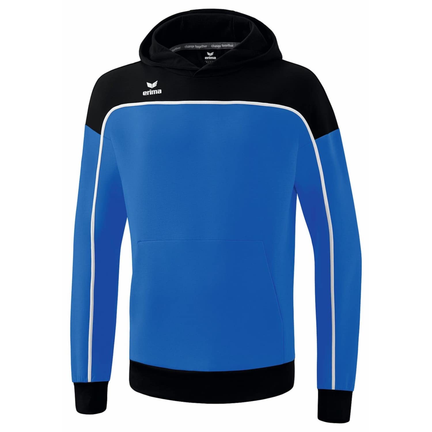 Erima Unisex Kinder Change Kapuzensweat (1072302) – Farbe New royal/schwarz/weiß, Größe 164
